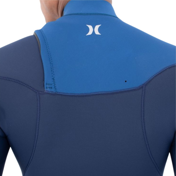 2026 Hurley Mens Advant 4/3mm Chest Zip Wetsuit MFS0013423 - Faint Blue